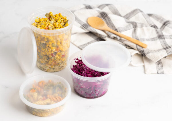 16 oz. Clear Plastic Deli Containers with Lids – 240 Sets