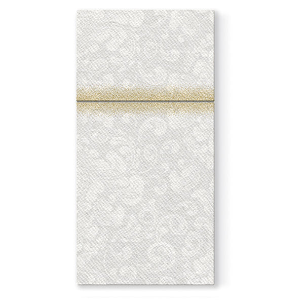 Rococo Airlaid White Pocket Napkin 1/8 Fold - 25 pack - Posh Setting