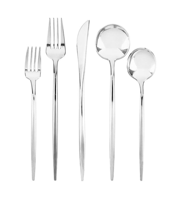 Novelty Collection Silver Flatware Set 40 Count-Setting for 8