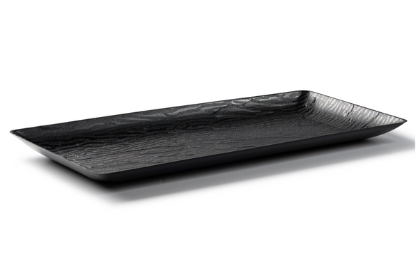 9 x 17 Inch Rectangle Black Serving Tray